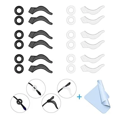 24pcs Eyeglasses Ear Grips Anti Slip Eyeglass Retainer Premium Silicone Ear Hook