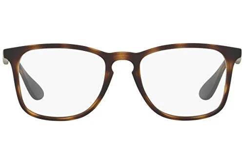 NEW Ray Ban RB7045 5365 Mens Rubber Havana Rectangle Eyeglasses Frames 55/18~145 2