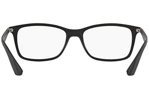 NEW Ray Ban RB7054F 5364 Unisex Rubber Black Square Eyeglasses Frames 53/17~145 4