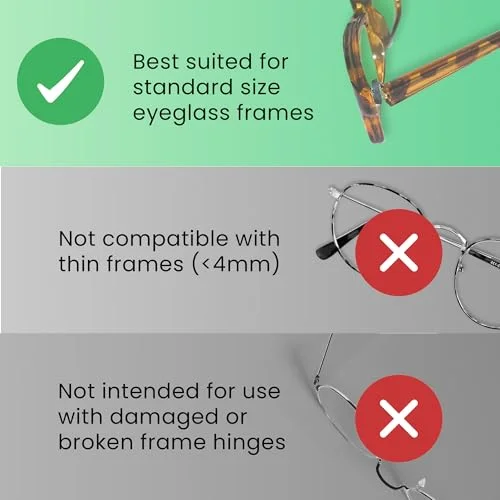 Optigear Eyeglass Temple Tighteners | 10 Pieces (5 Pairs) | Black 2