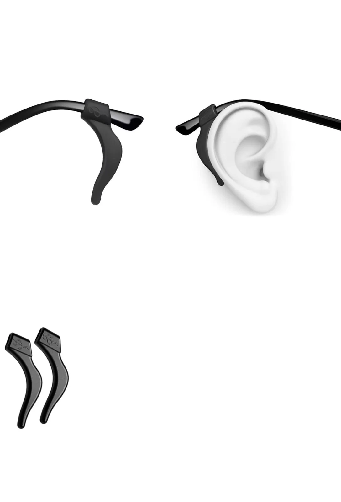 Pair Anti-Slip Glasses Ear Hook Grip Cushions Eyeglass Pads Cover Sport Holder