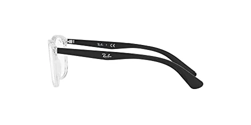 RAY BAN KIDS EYEGLASS FRAME RB 1554 3615 MATTE BLACK RUBBER ROUND 46/16-130 0110 4