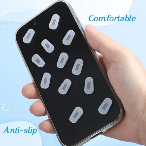 Sibba 26 Pairs Eyeglass Nose Pads Covers, Slip-on Silicone Nose Pads Covers, Eyeglass Bridge Pad Soft Cushion Anti Slip Bridge Rubber Cushions for Glasses, White 4